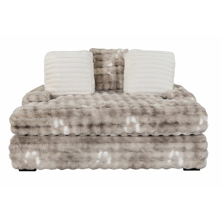 Global Furniture Usa U8292 GREY LOUNGER SOFA WITH USB 6444